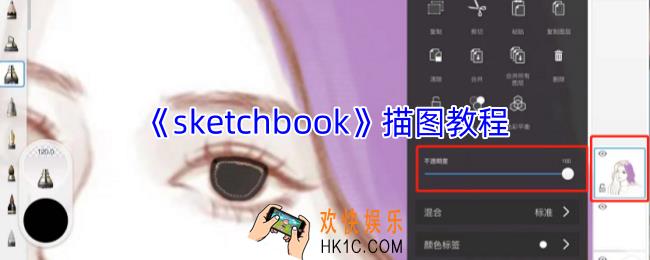 sketchbook怎么描图