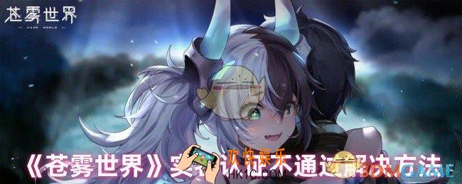 苍雾世界实名认证不通过怎么办