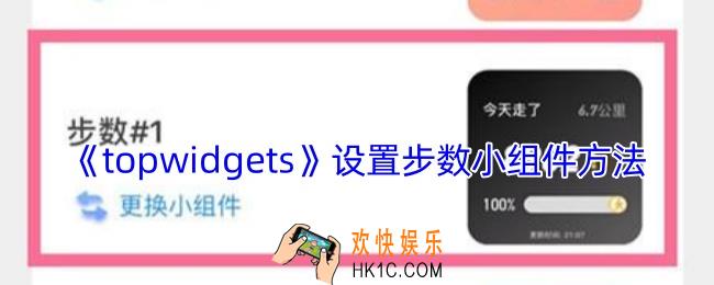 topwidgets怎么设置步数