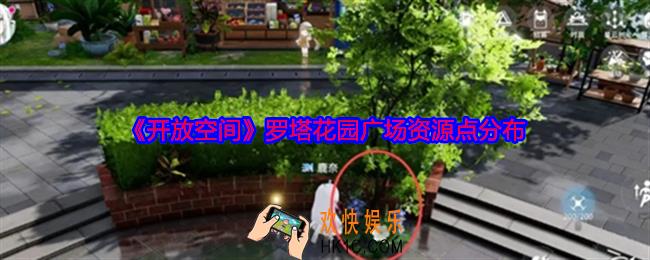 开放空间罗塔花园广场资源点分布
