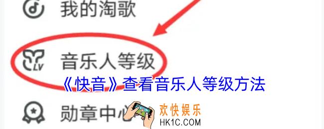 快音怎么看音乐人等级