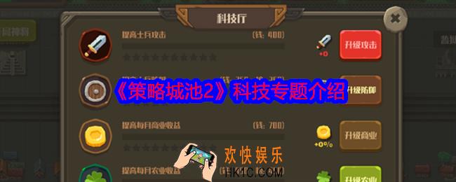 策略城池2科技专题介绍