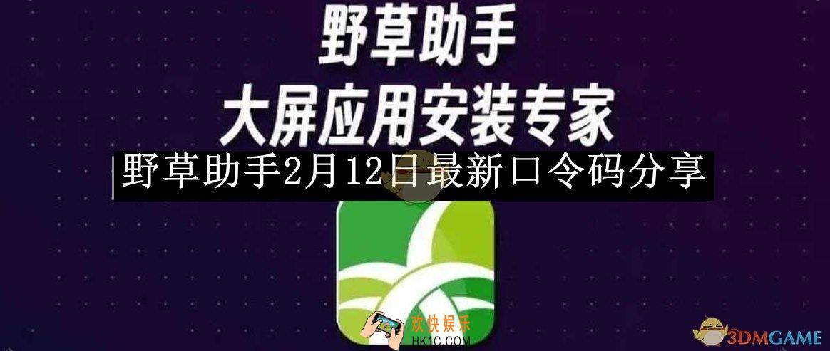 野草助手2月12日最新口令码分享