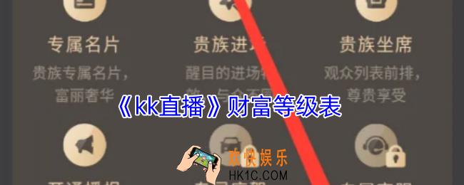 kk直播财富等级表