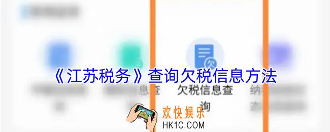 江苏税务怎么查欠税信息