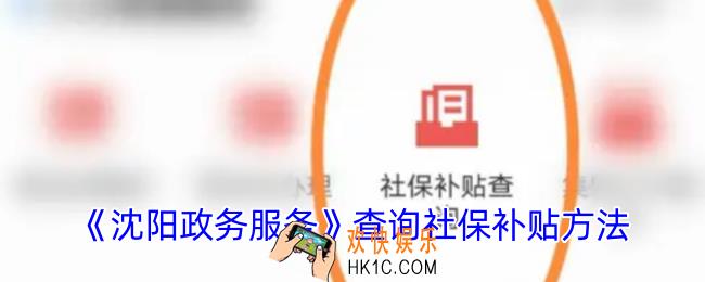 沈阳政务服务怎么查询社保补贴