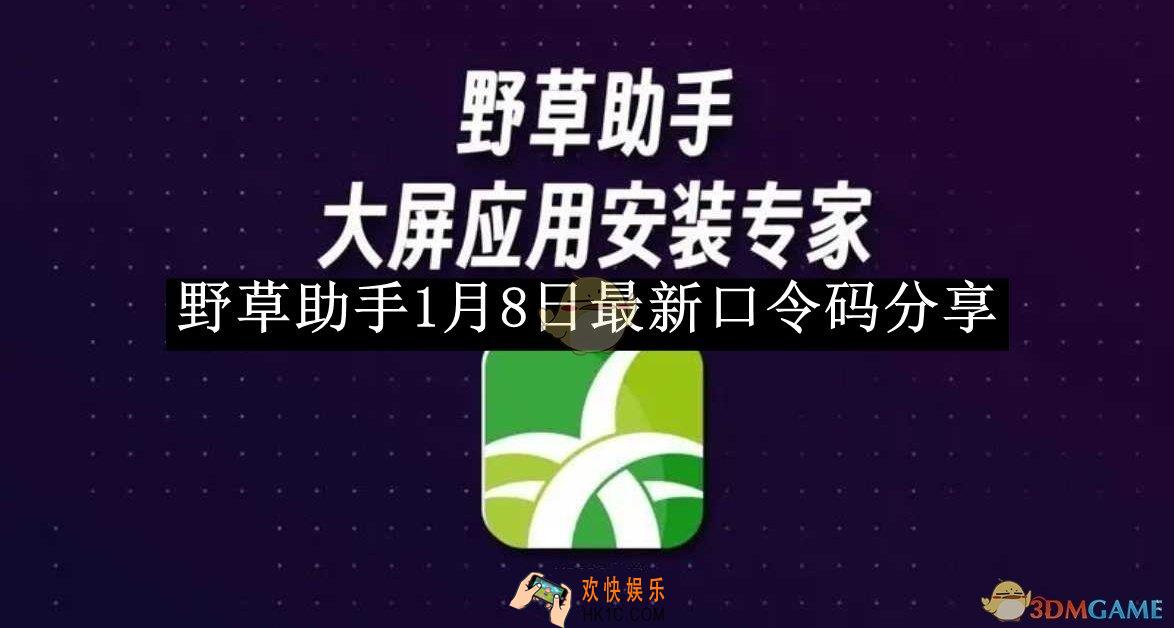 野草助手1月8日最新口令码分享