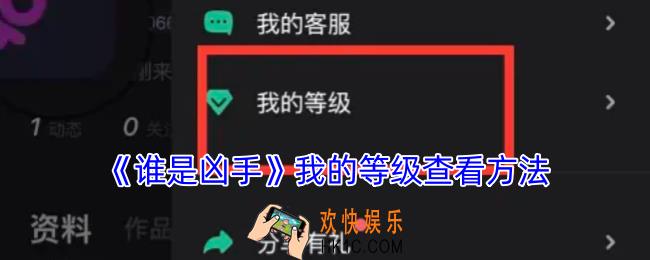 谁是凶手怎么看自己的等级