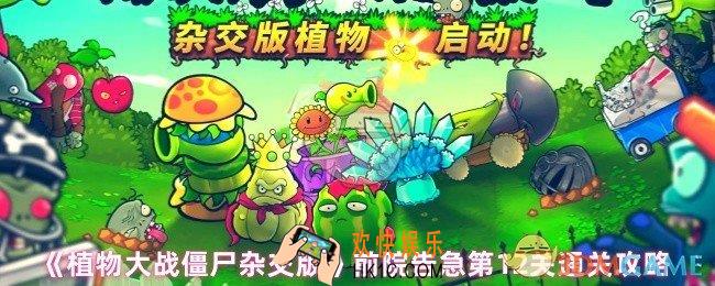 植物大战僵尸杂交版前院告急第12关怎么通关
