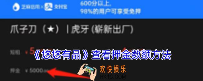 悠悠有品怎么看押金