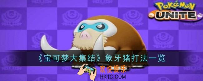 宝可梦大集结象牙猪打法是什么
