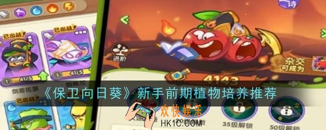 新手前期需要培养哪几个植物