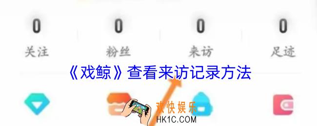 戏鲸怎么看访问记录