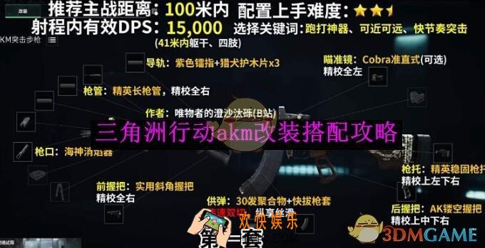 三角洲行动akm改装搭配攻略