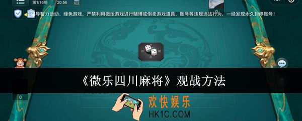 微乐四川麻将怎么观战