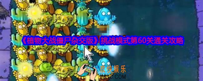 植物大战僵尸杂交版挑战模式第60关怎么过关