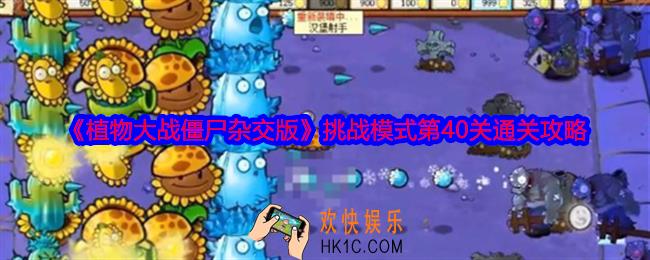 植物大战僵尸杂交版挑战模式第40关怎么过关