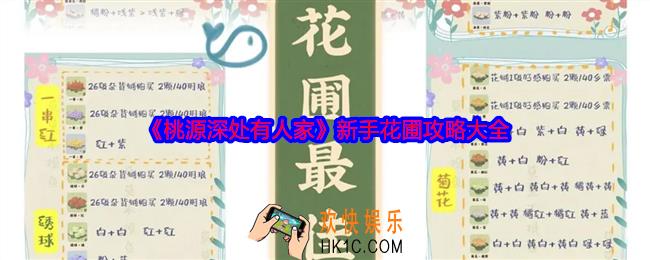 桃源深处有人家新手花圃攻略大全