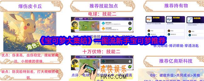 宝可梦大集结一图流新手宝可梦推荐