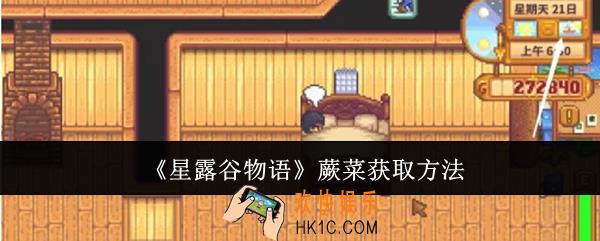 星露谷物语蕨菜怎么获取