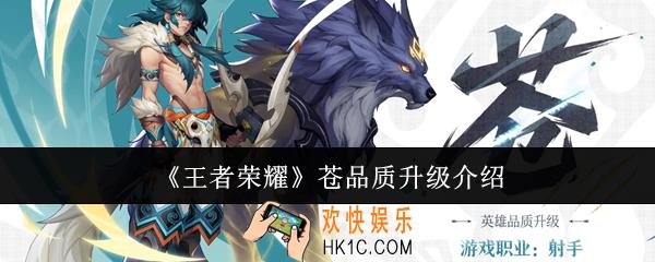 王者荣耀苍品质升级怎么样