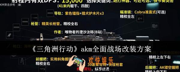 三角洲行动akm全面战场怎么改装