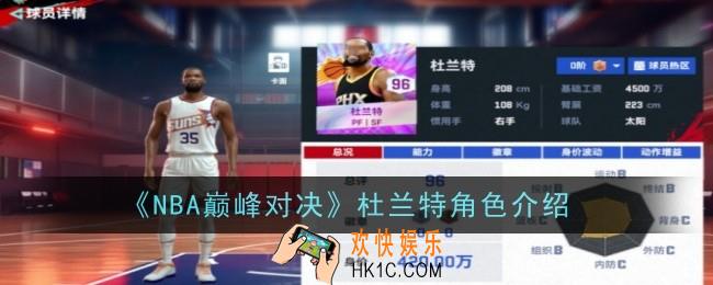 NBA巅峰对决杜兰特怎么样