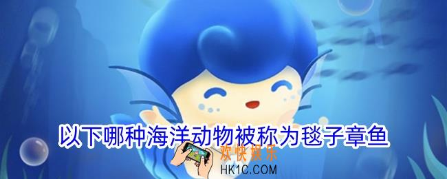 以下哪种海洋动物被称为毯子章鱼