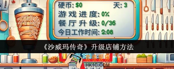 沙威玛传奇怎么升级店铺