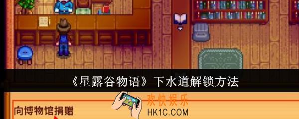 星露谷物语下水道怎么解锁