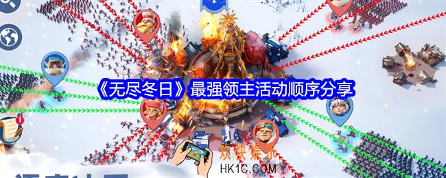 无尽冬日最强领主活动顺序是什么