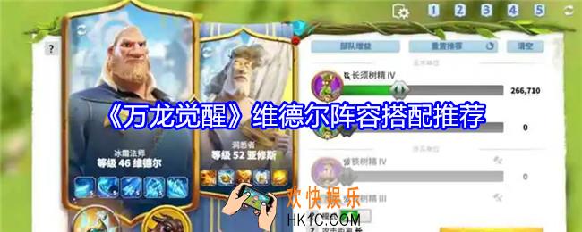 万龙觉醒维德尔阵容怎么搭配