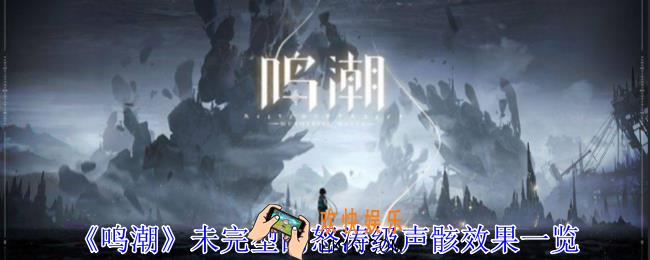 鸣潮未完型的怒涛级声骸有什么用