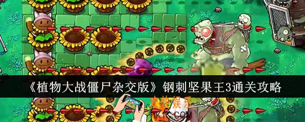 植物大战僵尸杂交版钢刺坚果王3怎么通关