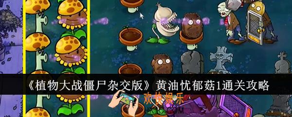 植物大战僵尸杂交版黄油忧郁菇1怎么通关