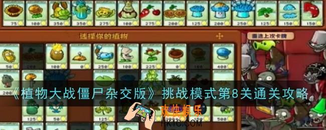 植物大战僵尸杂交版挑战模式第8关怎么样