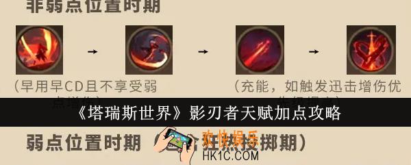 塔瑞斯世界影刃者天赋怎么加点