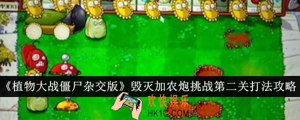 植物大战僵尸杂交版毁灭加农炮挑战第二关怎么打