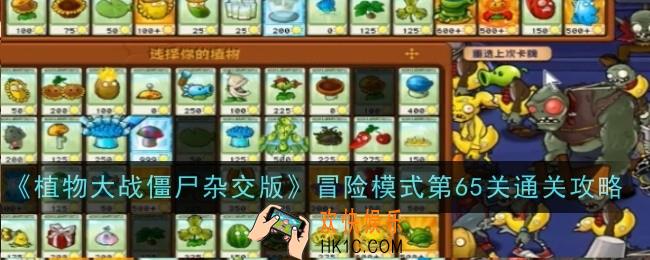 植物大战僵尸杂交版冒险模式第65关怎么通关