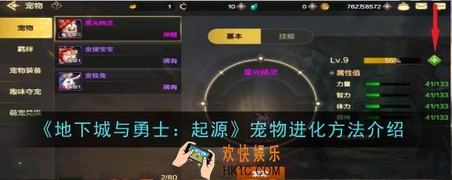 地下城与勇士起源宠物进化方法是什么