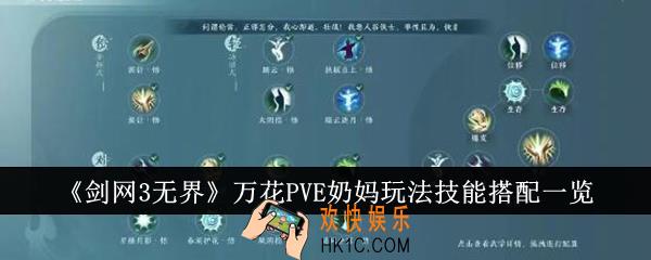 剑网3无界万花PVE奶妈玩法技能怎么搭配