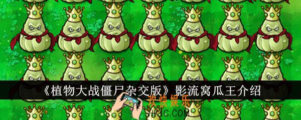 植物大战僵尸杂交版影流窝瓜王怎么样