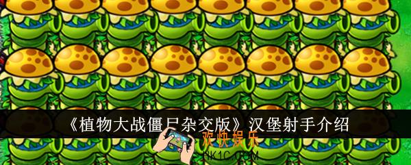 植物大战僵尸杂交版汉堡射手怎么样