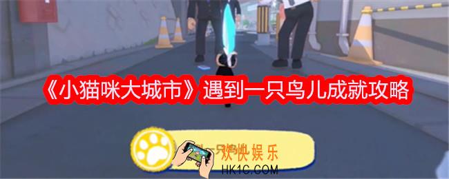 小猫咪大城市遇到一只鸟儿成就达成