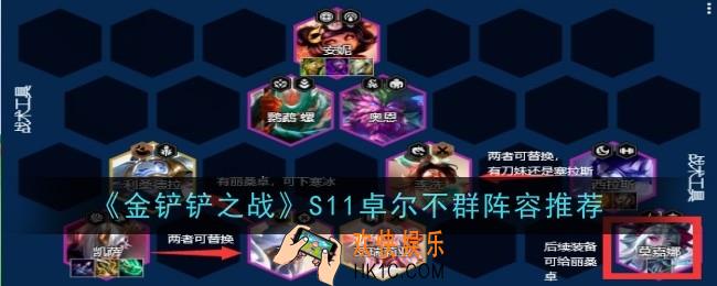 金铲铲之战S11卓尔不群阵容怎么玩