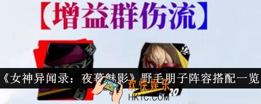女神异闻录夜幕魅影野毛朋子阵容怎么搭配