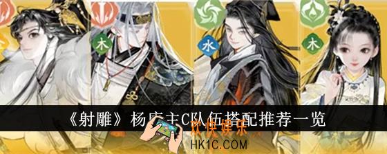 射雕杨康主C队伍怎么搭配