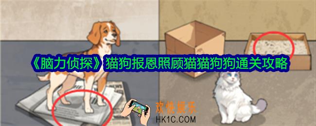 脑力侦探猫狗报恩怎么过关