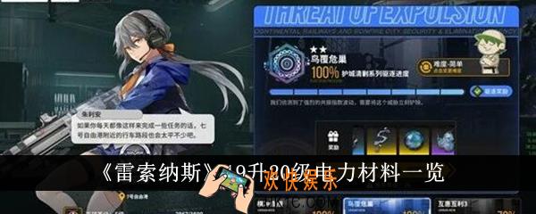 雷索纳斯19升20级电力材料是什么