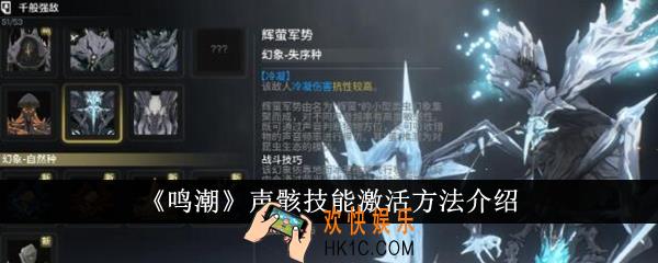 鸣潮声骸技能怎么激活